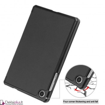 Dirbtinės odos atverčiamas dėklas - juodas Lenovo Tab M8 8.0 (4th Gen) TB300FU Dirbtinės odos atverčiamas dėklas - juodas Lenovo Tab M8 8.0 (4th Gen) TB300FU